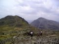 Group Lingmell Col - Great Gable behind