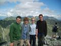 Andy, Sam, Sarah and I at the summit of Criven