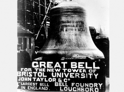 Great George, the Wills Memorial Building's newly installed bell