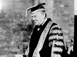 Churchill conferring honorary degrees in 1941