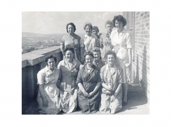 Some of the cleaning staff during the 40s