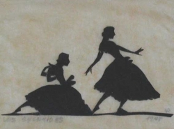Les Sylphides - paper silhouette by  Lotte Reiniger