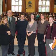 From left to right: Chris Wilmore, School of Law, Dr John Loveless, Department of Civil Engineering, Dr Tony Hoare, School of Geographical Sciences, Dr Sarah Cornell, Department of Earth Sciences, Ms Suzi Wells, Faculty of Science, Dr Christine Macleod, Department of Historical Studies