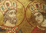 Example of a mosaic from the interior of the Basilica