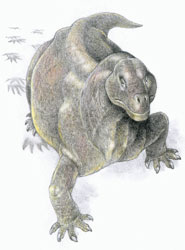 Moschops lived before the end-Permian mass extinction.