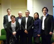 From left to right: Ryan Jendoubi, Louise Beck, Dr Michael Naughton, Wullie Beck, Gabe Tan and Mark Allum