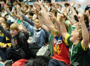 Pupils at the Bristol Festival of School Sport
