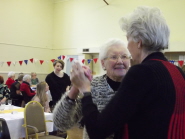 Guests enjoy some dancing at Cotham Parish Church